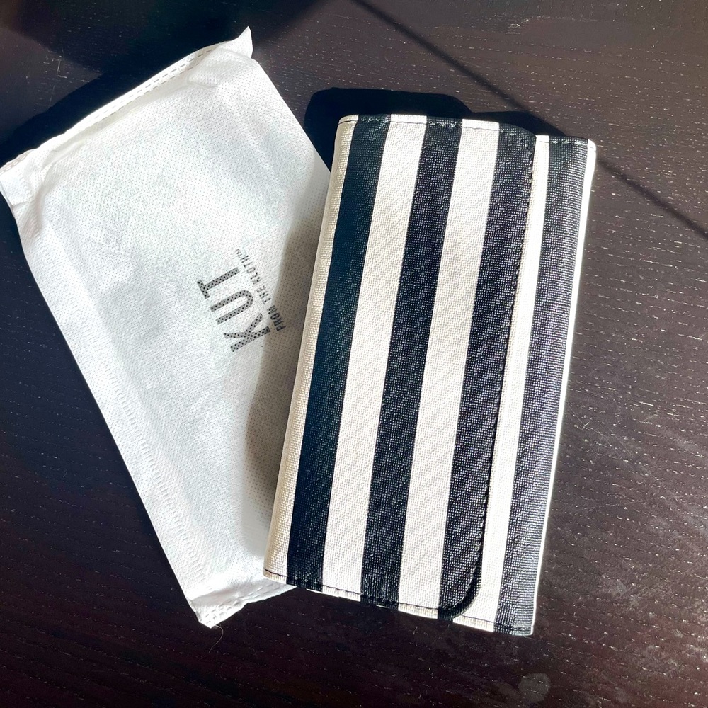 KUT From The Kloth Slim Striped Wallet